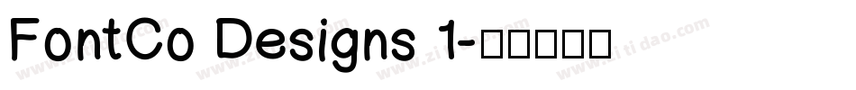 FontCo Designs 1字体转换